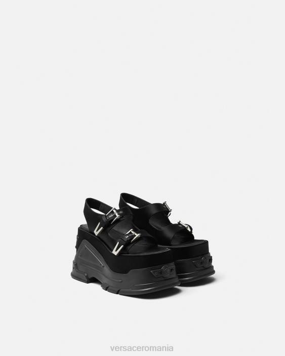 negru sandale cu platforma medusa Anthem Versace femei pantof 40L6438