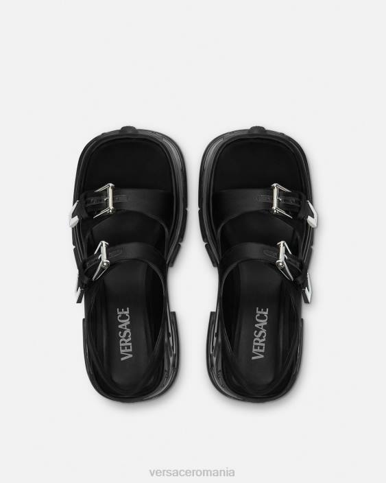 negru sandale cu platforma medusa Anthem Versace femei pantof 40L6438