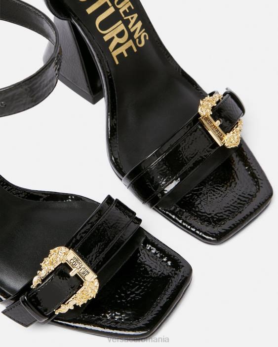 negru sandale kirsten baroque cu cataramă Versace femei pantof 40L62293