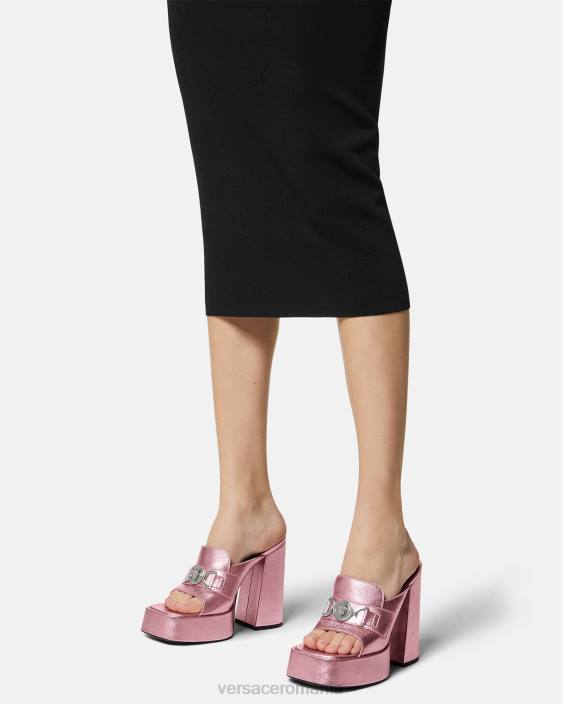 roz catâri cu platformă medusa \'95 Versace femei pantof 40L6444