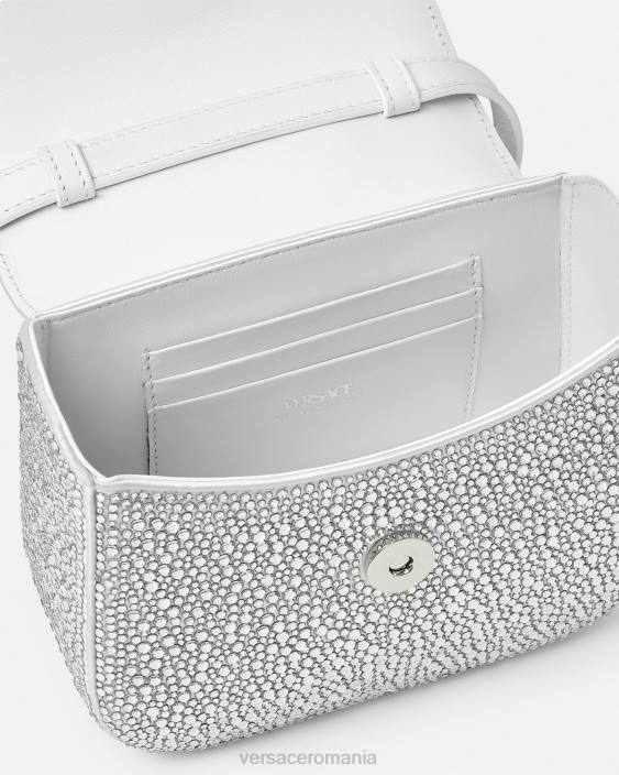 alb geanta mini crystal la medusa Versace femei saci 40L6314