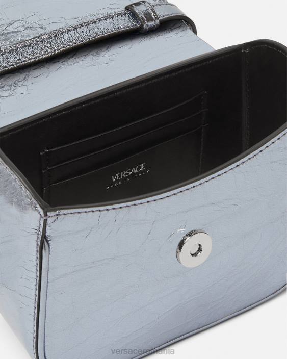 albastru deschis geanta mini metalizata la medusa Versace femei saci 40L6302