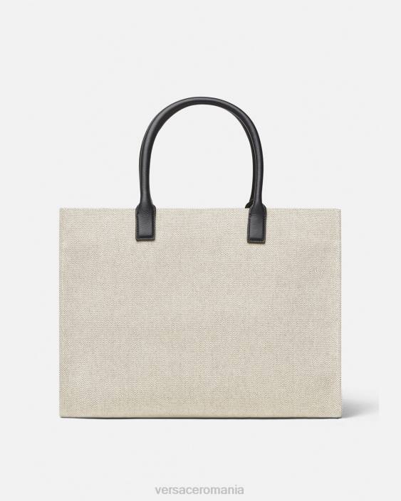 bej geantă tote mare la medusa Versace femei saci 40L6340