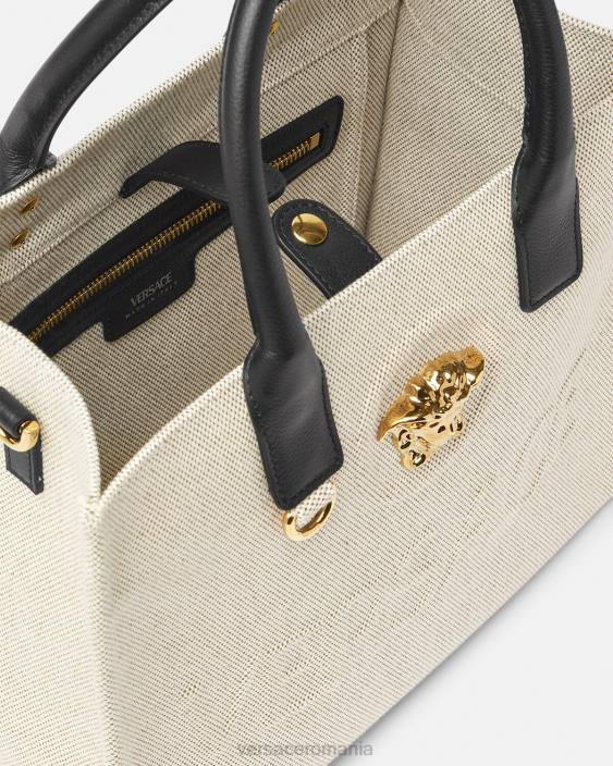bej geantă tote mică la medusa Versace femei saci 40L6330