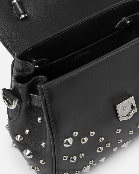 negru geantă mică cu vârfuri la medusa Versace femei saci 40L6350