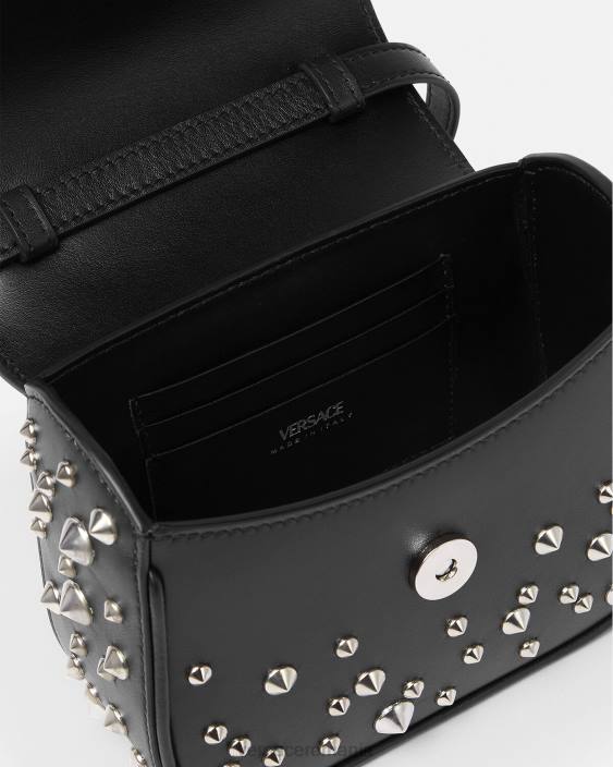 negru geantă mini cu vârfuri la medusa Versace femei saci 40L6352