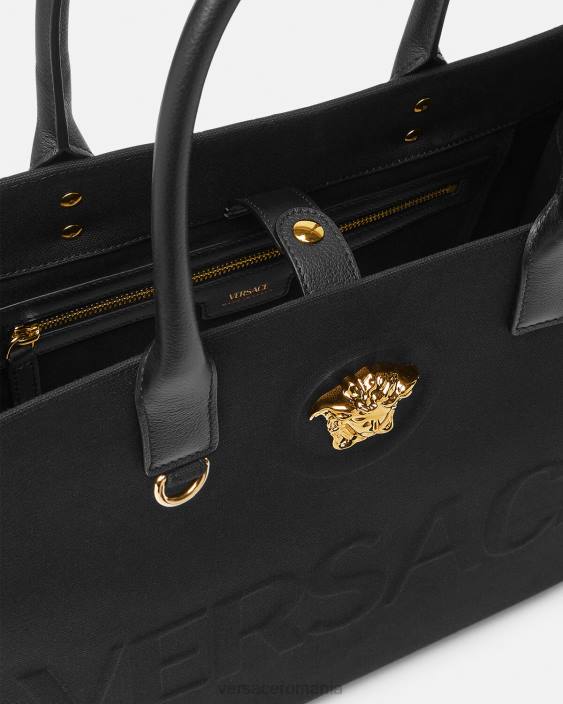 negru geantă tote mare la medusa Versace femei saci 40L6341