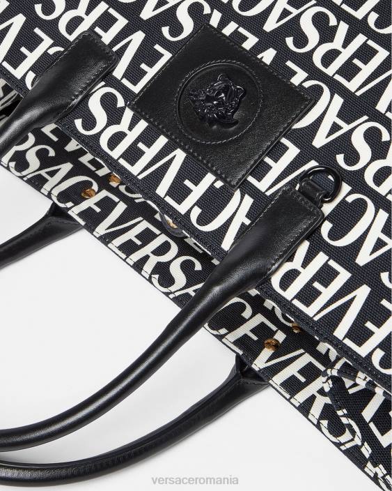 negru geantă tote mare peste tot Versace femei saci 40L6322