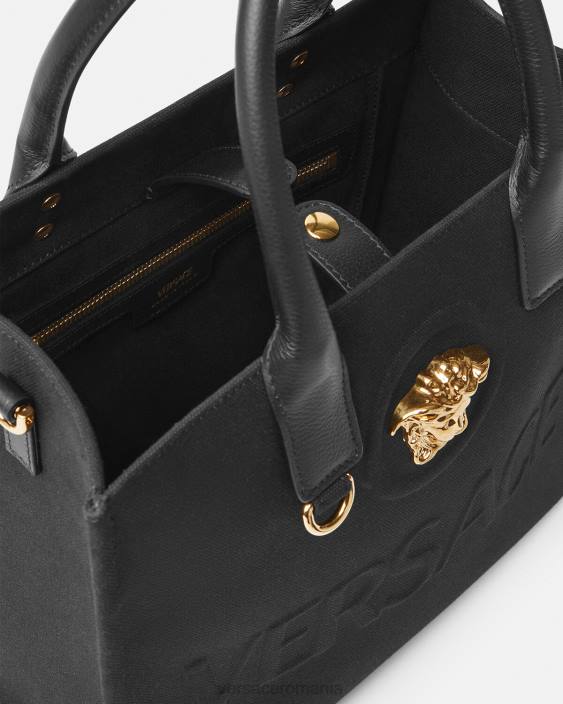 negru geantă tote mică la medusa Versace femei saci 40L6331
