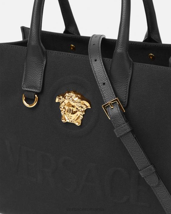 negru geantă tote mică la medusa Versace femei saci 40L6331