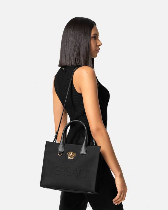 negru geantă tote mică la medusa Versace femei saci 40L6331
