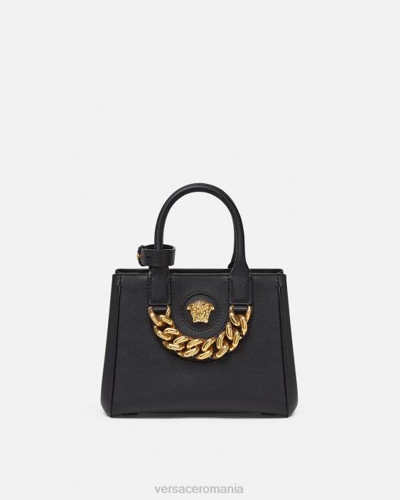 negru geantă tote mică la medusa Versace femei saci 40L6362