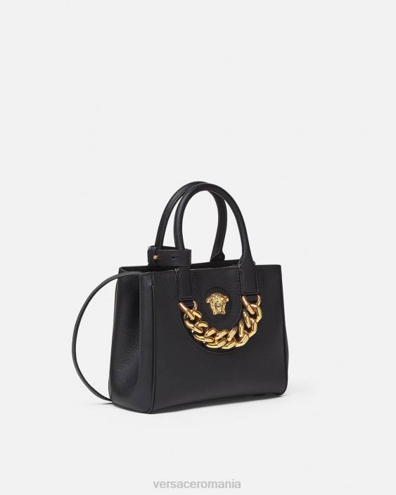 negru geantă tote mică la medusa Versace femei saci 40L6362