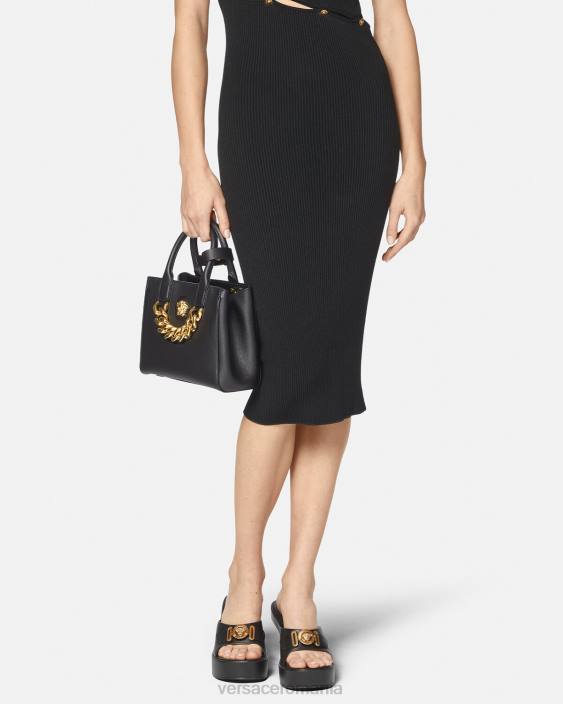 negru geantă tote mică la medusa Versace femei saci 40L6362