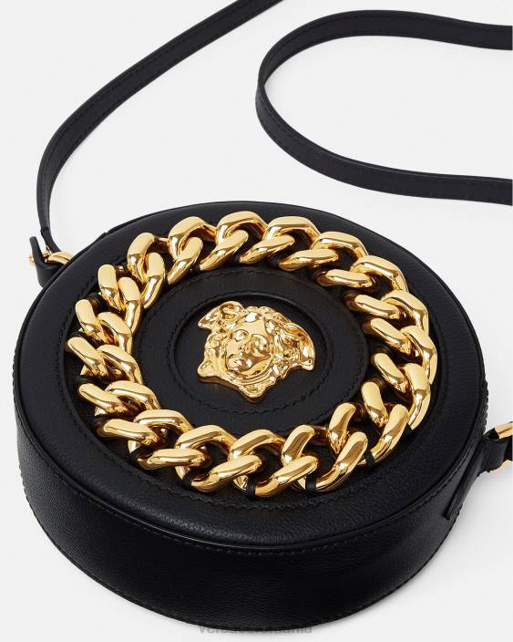 negru geanta camera rotunda la medusa Versace femei saci 40L6355