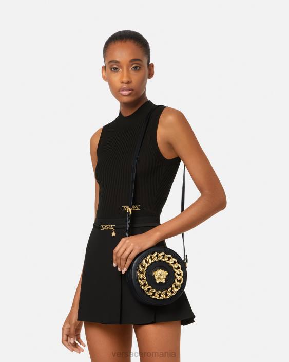 negru geanta camera rotunda la medusa Versace femei saci 40L6355