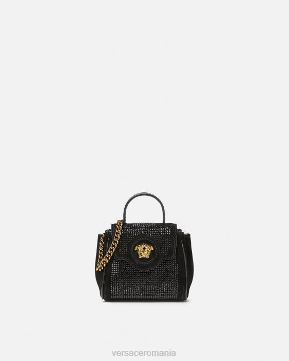 negru la medusa micro geantă cu împânzire Versace femei saci 40L6329