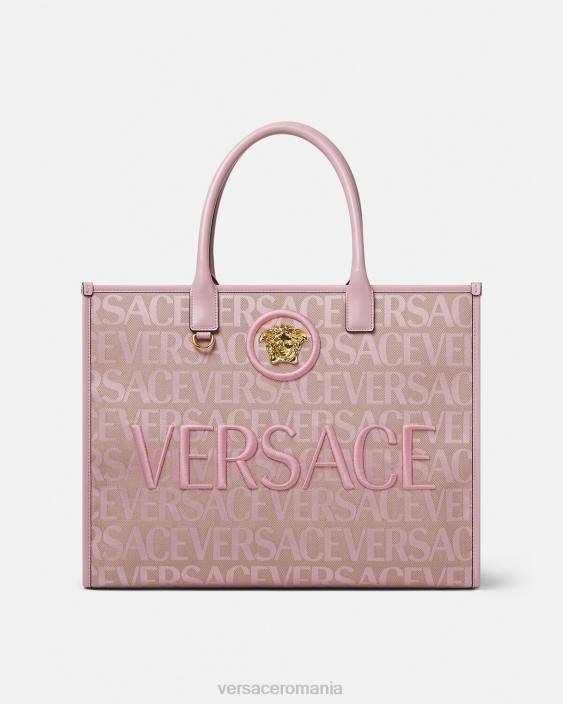 roz și imprimeu geantă tote mare peste tot Versace femei saci 40L6320