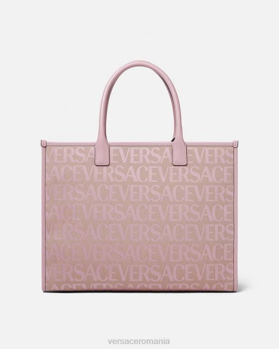roz și imprimeu geantă tote mare peste tot Versace femei saci 40L6320