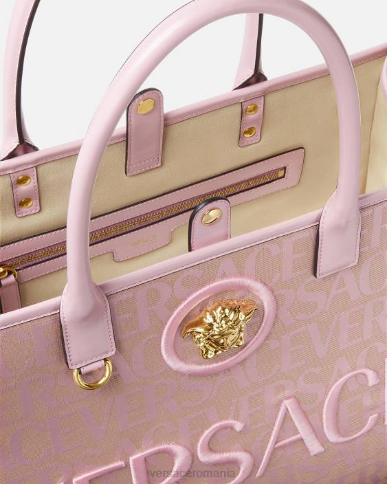 roz și imprimeu geantă tote mare peste tot Versace femei saci 40L6320