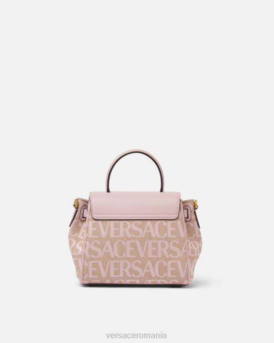 roz și imprimeu peste tot geantă mică de mână la medusa Versace femei saci 40L6326
