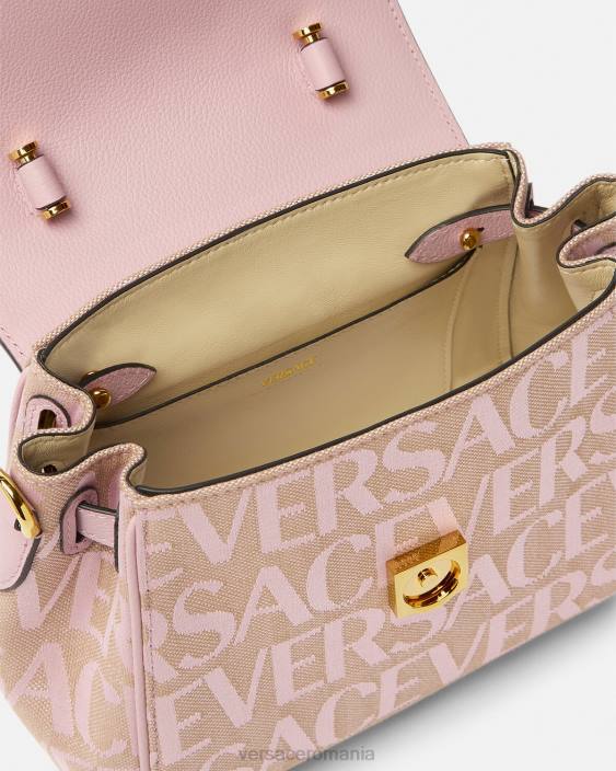roz și imprimeu peste tot geantă mică de mână la medusa Versace femei saci 40L6326