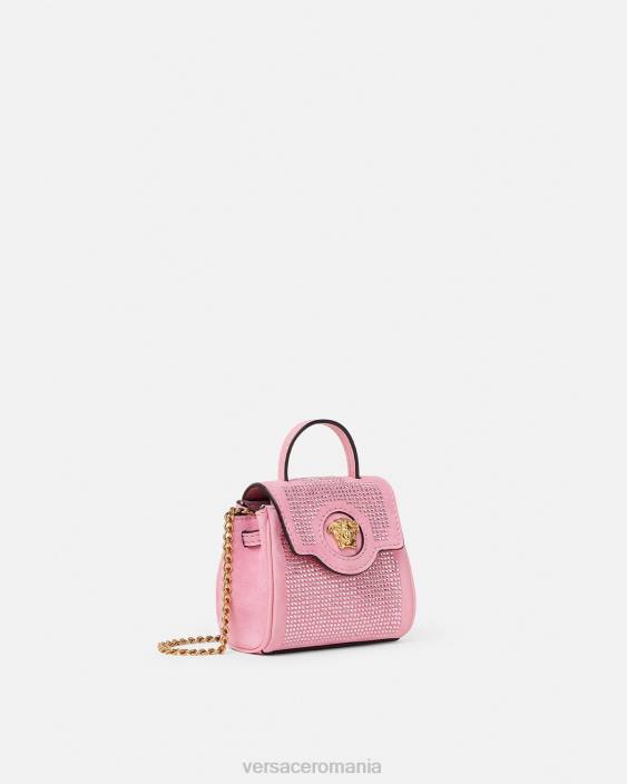 roz la medusa micro geantă cu împânzire Versace femei saci 40L6328