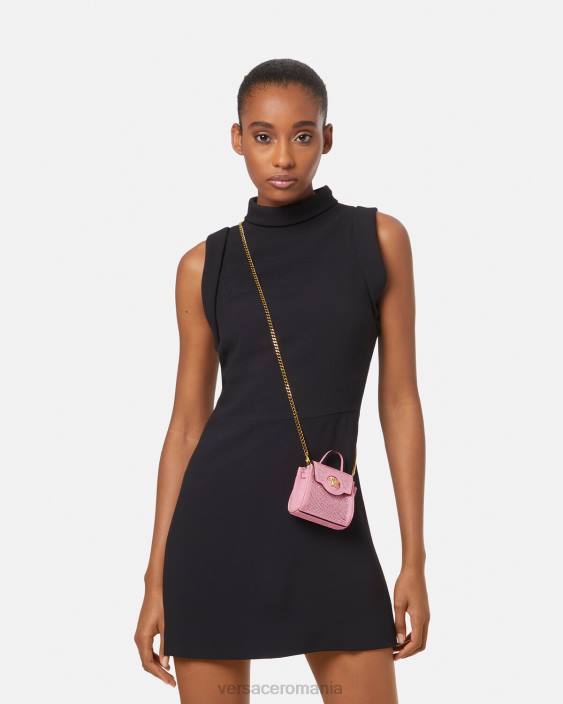 roz la medusa micro geantă cu împânzire Versace femei saci 40L6328