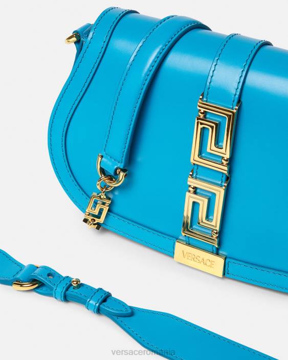 dv albastru geanta de umar zeita greca Versace femei saci 40L6266