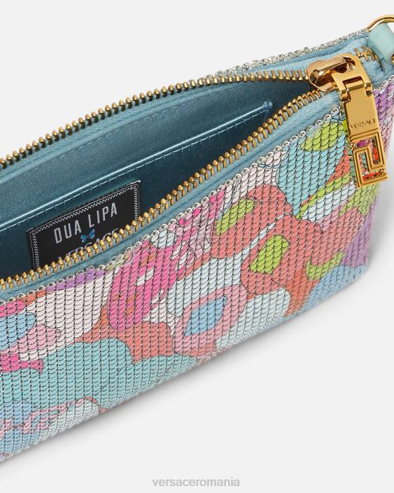 imprimare clutch floral de vară din plasă metalică Versace femei saci 40L6380