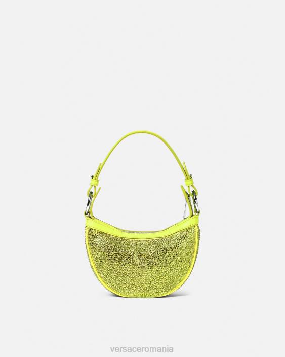 galben geantă mini hobo cu cristale repetitive Versace femei saci 40L6293