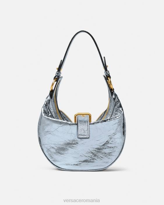 o singură culoare geantă hobo mică cu repetare metalică Versace femei saci 40L6277