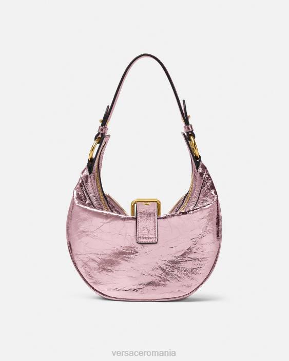 o singură culoare geantă hobo mică cu repetare metalică Versace femei saci 40L6278