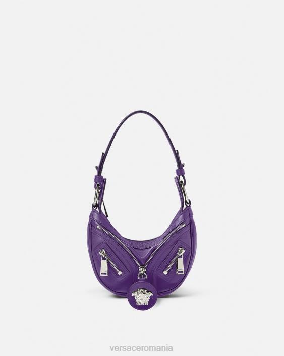 violet repetă mini geantă hobo Versace femei saci 40L6296